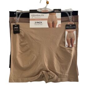 NWT Curvy Effortless Fit Shapewear 3-Pack - Black, Tan, Brown